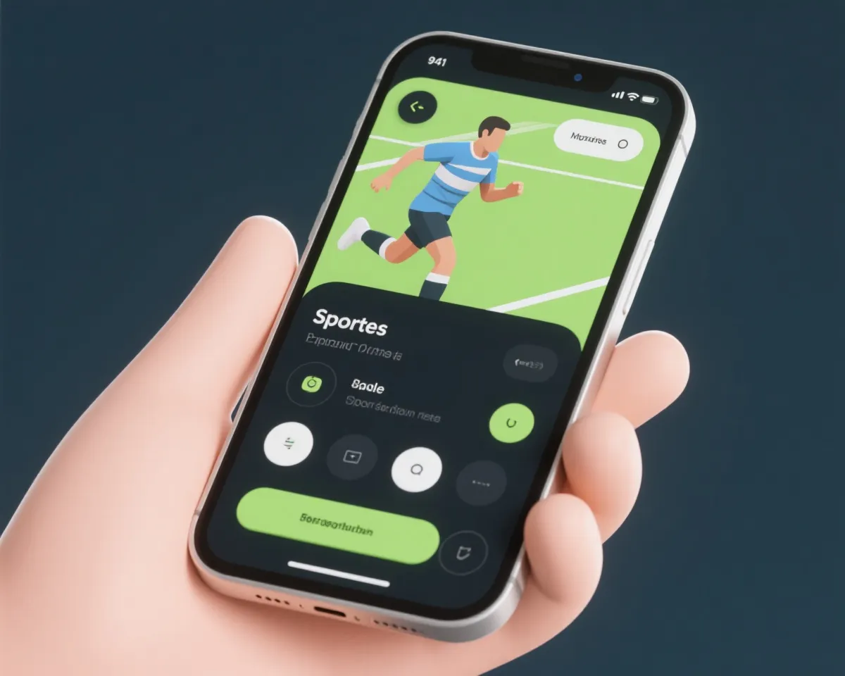 移动端体育应用界面预览